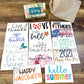 Seasonal Shelf Sitter bundle; Fall Signs; Removable Shelf Sitter; Holiday Sign; Christmas; Halloween