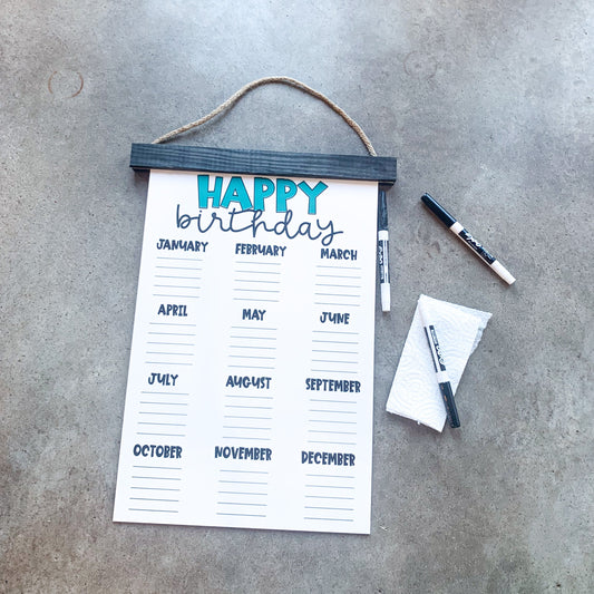 Happy Birthday Classroom Whiteboard Sign; Teacher Decor; Class sign