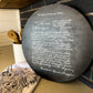 Your handwritten Recipe/Letter transferred to wood circle Sign
