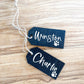 personalized wood stocking tag