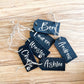 personalized wood stocking tag