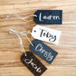 personalized wood stocking tag