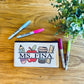 Your Custom Personalized Teacher Zipper Pouch; Pencil Bag;  # teacher tools; Makeup Bag; Essential Oil