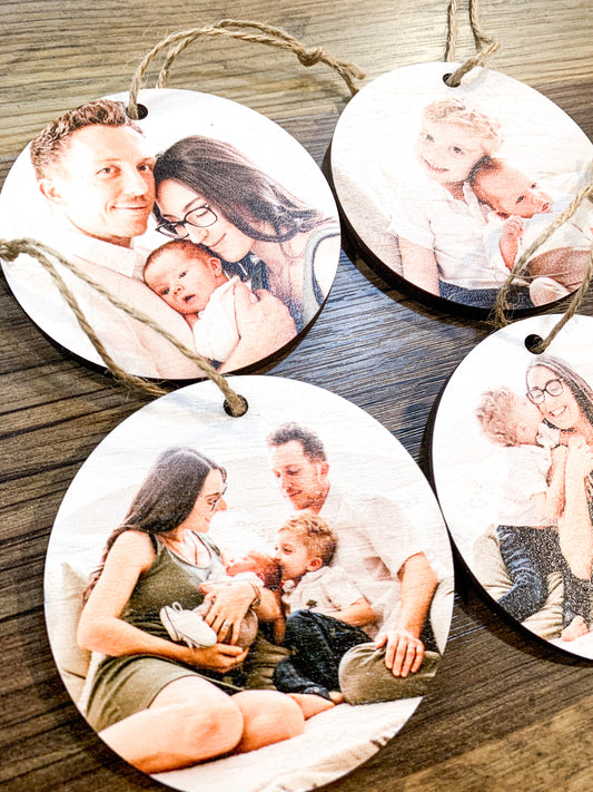 Photo acrylic Ornament ; Holiday; Christmas; Gift