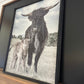 Maggie and Calf wood sign
