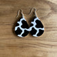 Cow Print Acrylic Teardrop Earring