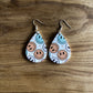 Retro Smiley Face Acrylic Teardrop Earring