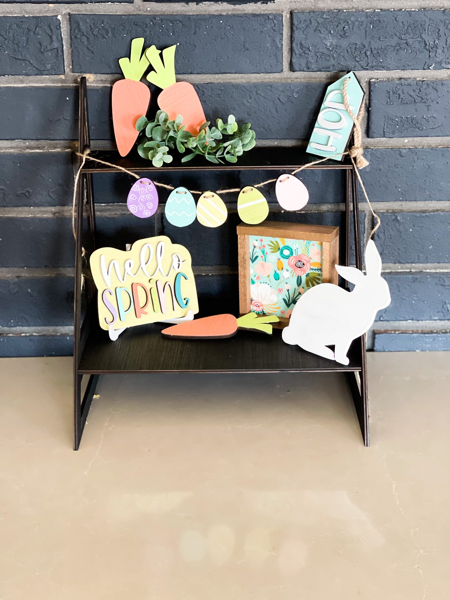 Easter Spring Farmhouse DIY Kit Seasonal Tiered Tray