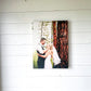 Your Personalized Custom Photos Printed on Wooden box, Family Engagement photo