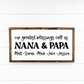 Custom Personalized Our greatest blessings call us grandparent gift christmas wood sign grandkid