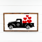 Black Happy Valentine's Day Love Truck