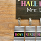Black and Colorful Acrylic Classroom Hall Passes