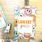 Retro Groovy Smiley Face Acrylic Classroom Hall Passes