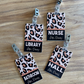 Leopard Acrylic Classroom Hall Passes