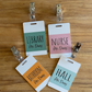 Color Block Acrylic Classroom Hall Passes
