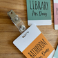 Color Block Acrylic Classroom Hall Passes