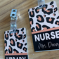 Leopard Acrylic Classroom Hall Passes