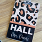 Leopard Acrylic Classroom Hall Passes