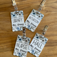 Watercolor Blue Flower Acrylic Classroom Hall Passes