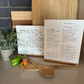 Your handwritten Recipe/Letter transferred to wood Sign