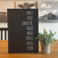 Listed Family Names on black background