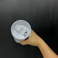Fluffy Highland Cow Pattern Personalized Skinny Tumbler with Lid and Straw, 16 oz Matte Black Acrylic Tumbler Insulated Double Wall Plastic Reusable Cups