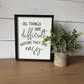 all things are difficult before they are easy wood sign new year resolution 2023