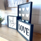 Black and White Valentine's Day 2023 Collection wood sign