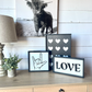 Black and White Valentine's Day 2023 Collection wood sign