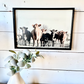 Black and Red Angus cows Calf Farm Animal wood sign Simply Country Ranch
