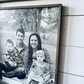 Your Black and White Family Photos; Framed Wood Photo Signs