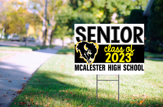 Copy of Custom Football Player Front Yard Sign