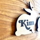 personalized wood Easter Bunny Basket tag