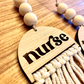 custom mama teacher nurse mothers day Car Charm Review Mirror wood sign Hanging Tag Bead Active