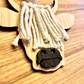 boho macrame highland cow fluffy tassleCar Charm Review Mirror wood sign Hanging Tag Bead Active