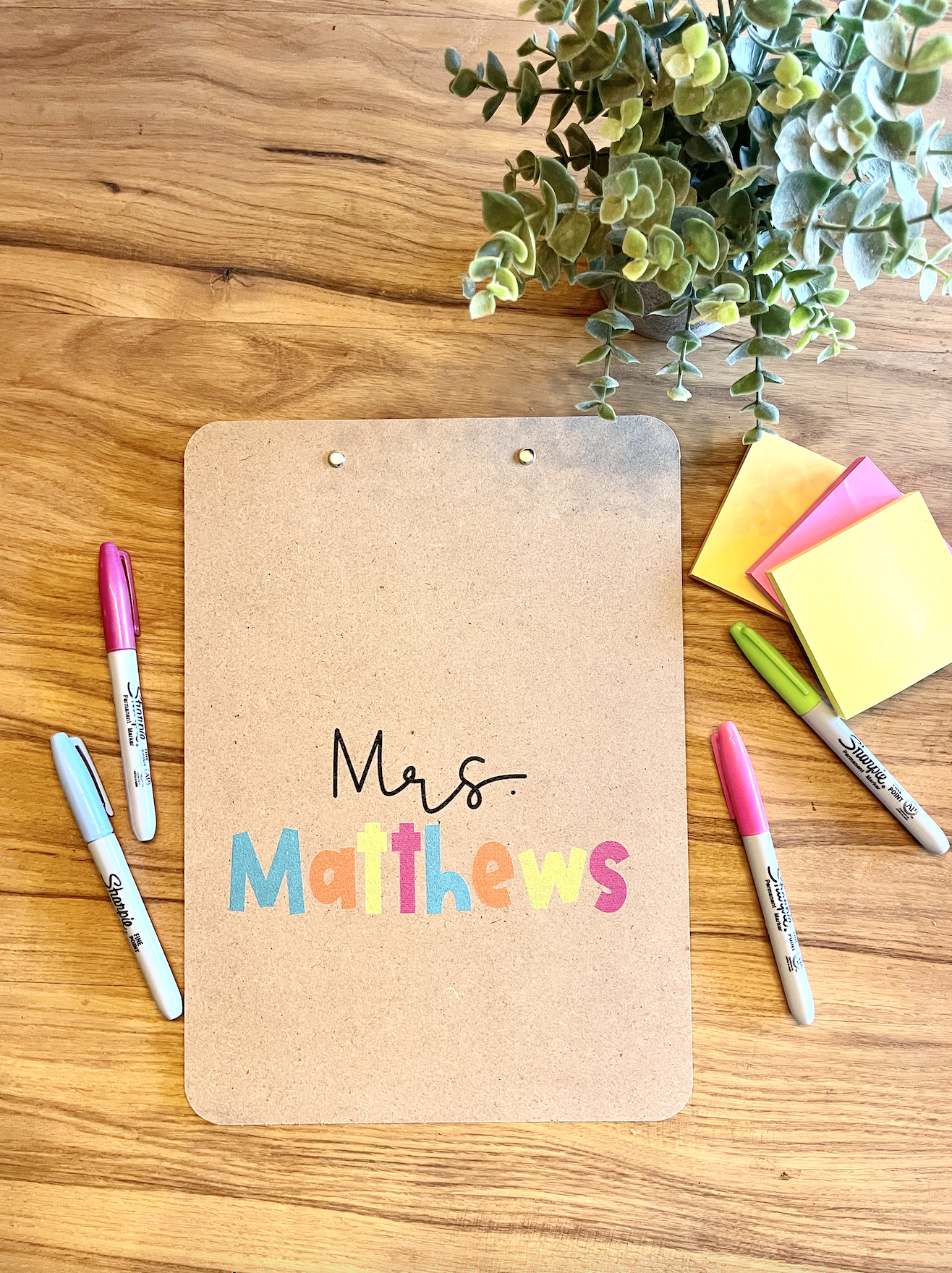 Custom Personalized Teacher Name Clipboards