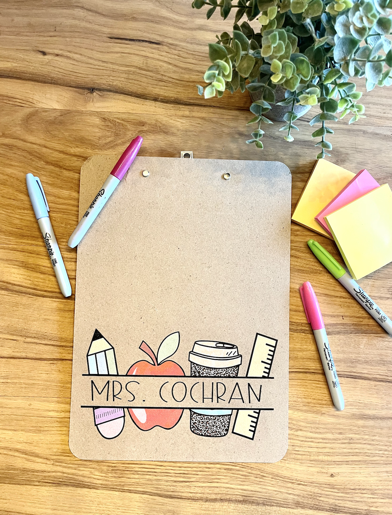 Custom Personalized Teacher Name Clipboards