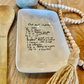 Your handwritten Recipe/Letter transferred to serving platter plate dish porcelain