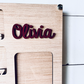 Custom Personalized School Years Photo Frame acrylic wood sign | K to Graduation Picture Frame | Wallet Photos | 5 X 7 Photos