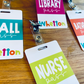 Colorful Bright Custom Acrylic Classroom Hall Passes
