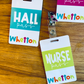 Colorful Bright Custom Acrylic Classroom Hall Passes
