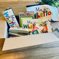 Personalized Bright and Colorful Teacher Appreciation Care Wood Sign Box