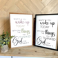what if you woke up today with only the things you thanked god for yesterday wood sign religious sign