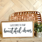 welcome to our beautiful chaos family wood sign farmhouse humor sign funny livingroom sign