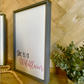 In a field of roses she is a wildflower pair of wood signs nursery signs