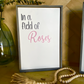 In a field of roses she is a wildflower pair of wood signs nursery signs