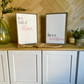 In a field of roses she is a wildflower pair of wood signs nursery signs