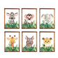 Safari animals nursery collection wood sign