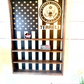 Military Coin display open face wood box veteran army navy marine coast guard air force