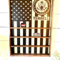Military Coin display open face wood box veteran army navy marine coast guard air force